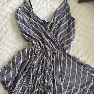 Vintage Havana Blue and White Striped Romper! Never Worn!